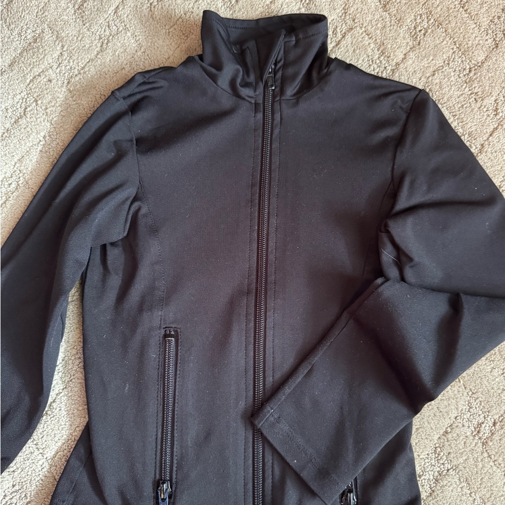Triple Flip Zip Up Athletic Jacker With Thumb Holes Size 4 (girls 12)